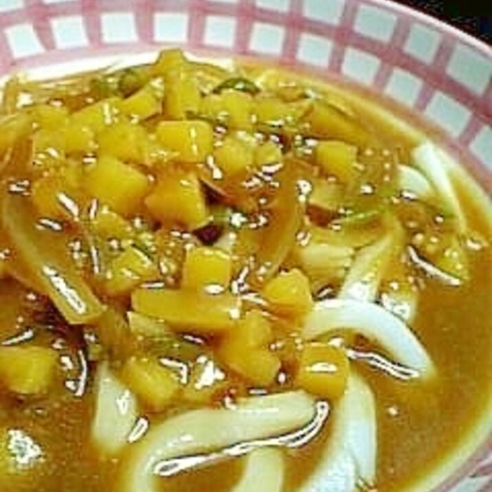 簡単☆おそば屋さんのカレーうどん